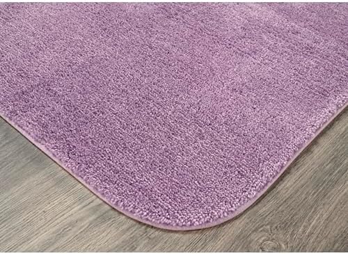 Garland Rug Traditional Nylon Washable Purple 2 Bath Rugs (21" X 34", 22" X 60") - Soft, Absorbent, and Stylish for Your Bathroom - Image 4