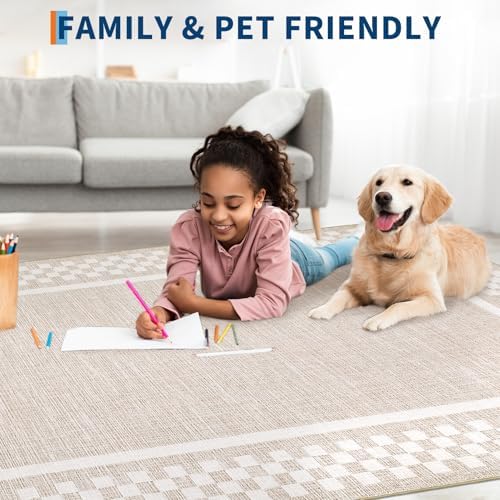 GarveeHome Small Area Rug 2x3 Washable Scalloped Non Slip Kitchen Rugs - Image 3