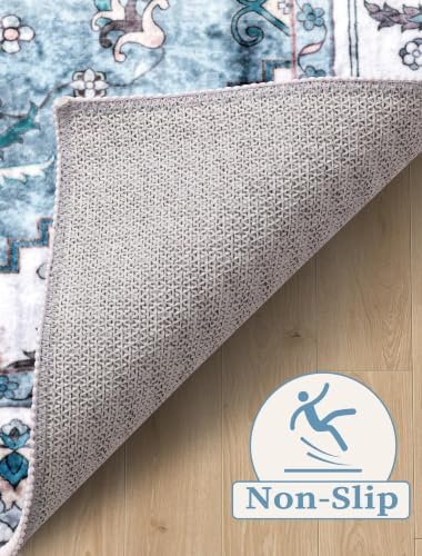 SERISSA 2'6"x10' Washable Non Slip Boho Runner Rug for Hallway - Image 3