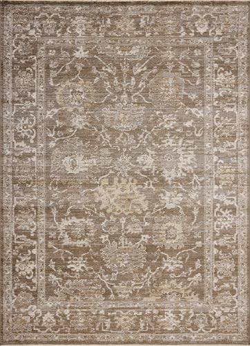 Loloi Magnolia Home Pace Bark/Natural 5'-3" x 5'-3" Round Area Rug - Image 3
