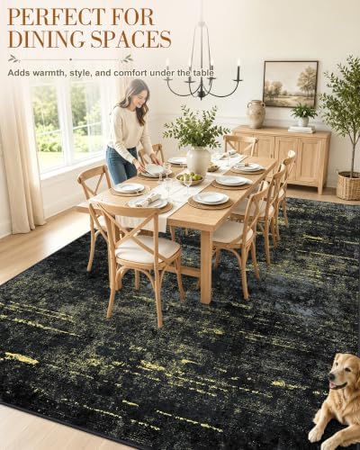 OLANLY 6x9 Washable Area Rug, Soft Non Slip Carpet for Bedroom Living Room - Image 4