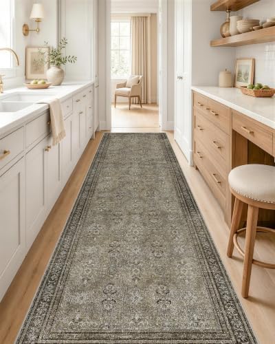 OLANLY 2x8 Washable Runner Rug, Soft Non Slip Carpet for Hallway Kitchen by OLANLY