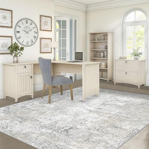 XLUEZ 5x7 Area Rugs for Living Room, Washable Modern Abstract Large Area Rug Neutral Soft Non Slip Kids Rug Stain Resistant Indoor Carpet for Bedroom Nursery Dining Room Playroom(BeigeGrey, 5'x7') - Image 6