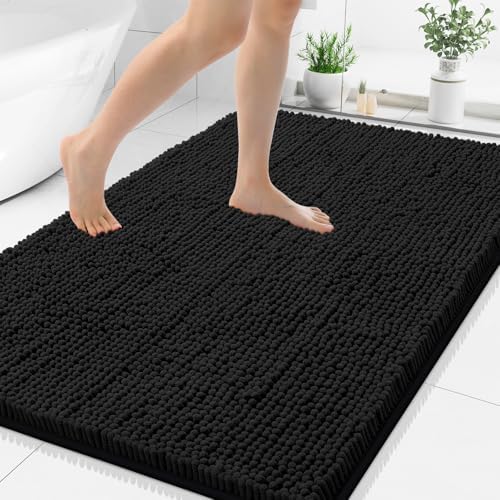 Smiry Bathroom Rugs 48X32, Luxury Chenille Extra Soft Absorbent Bath Mat by Smiry