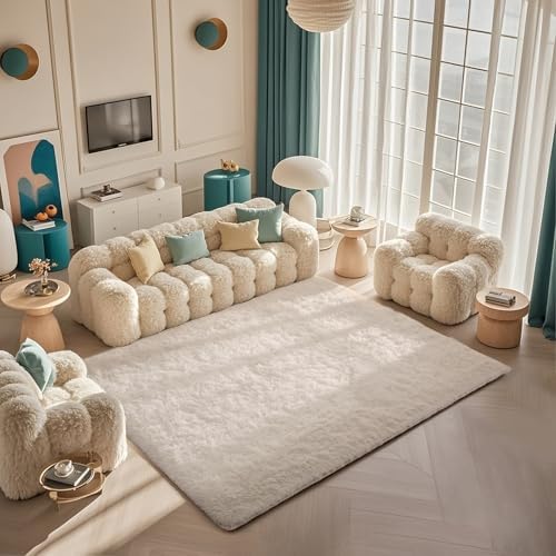 Ophanie Area Rugs for Bedroom Living Room, Color Ivory, Size 5' x 7', Shape Rectangular - Image 5
