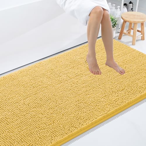 Smiry Bathroom Rugs 59X35, Luxury Chenille Extra Soft Absorbent Bath Mat by Smiry