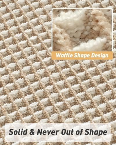 Upgraded Waffle Bath Mat Set of 2 Absorbent Non Slip Bathroom Mat 17" x 24" - Image 5