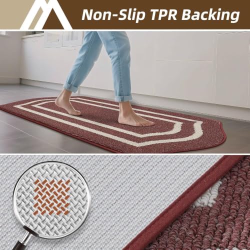 COSY HOMEER Long Kitchen Floor Mats and Rugs Non Slip Washable,24"x48" - Image 4