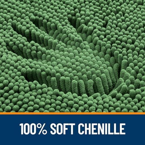 OLANLY Bathroom Rugs 35x24, Extra Soft Absorbent Chenille Bath Rugs - Image 3