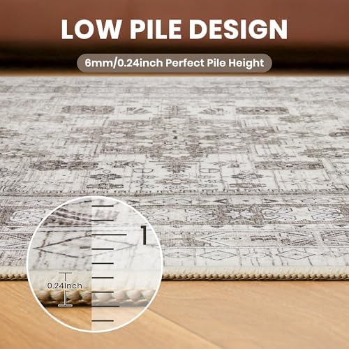 zesthome 2x5 Rug Runners for Hallways Non Slip,Kitchen Rugs,Brown - Image 7