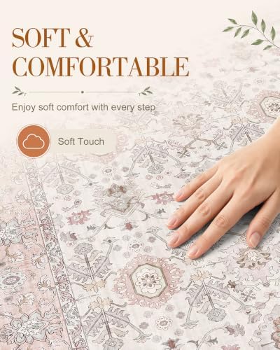 OLANLY 2x3 Washable Small Rug Non Slip Indoor Door Mat for Entryway Bedside - Image 4