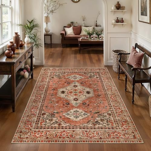 Tangsoo Oriental 3x5 Washable Rugs, Non Slip Accent Rugs for Entryway - Image 3