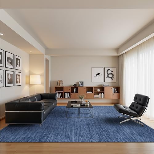 Valenrug 6x9 Area Rugs Non Slip, Large Washable Rugs for Living Room, Navy - Image 3