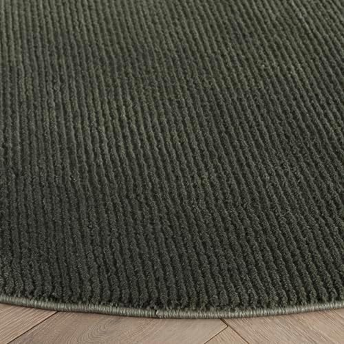 SAFAVIEH Revive Round Rug 8', Modern Green REV102Y - Image 5