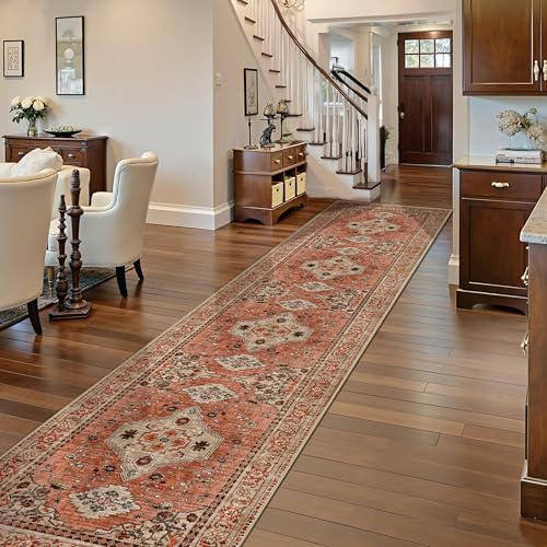 Boho 16ft Runner Rug for Hallways 2.6x16 Washable Runner Rug Non Slip - Image 3