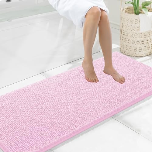 Smiry Bathroom Rugs 59X20, Luxury Chenille Extra Soft Absorbent Bath Mat by Smiry