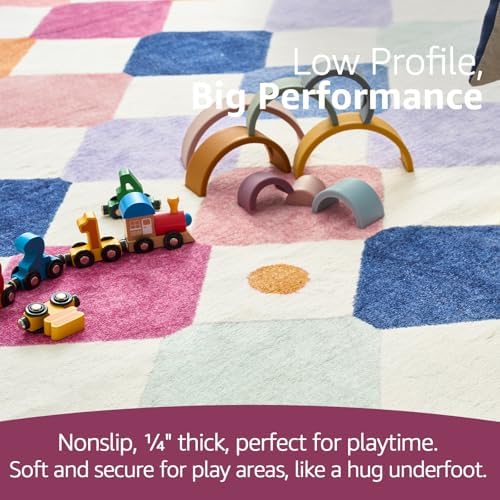 jinchan 6x9 Classroom Rug Washable Kids Rug Colorful Playroom Mat Berries - Image 7