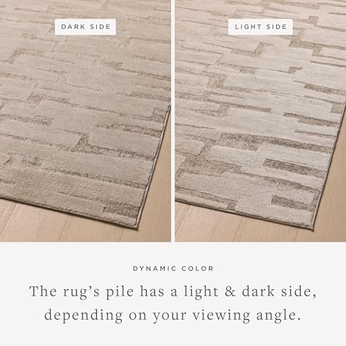 Loloi Amber Lewis Monty Collection MOT-04 Taupe/Beige 2'-7" x 10'-0", .50" Pile Height, Runner Rug - Image 3
