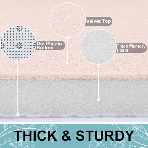 Smiry Memory Foam Bath Mat 47x17, Extra Soft and Absorbent Bathroom Rugs - Image 3