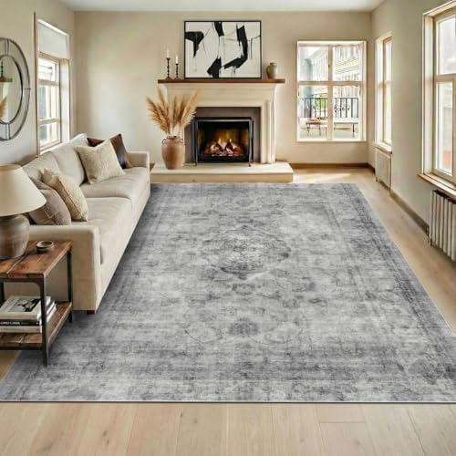 Homemate Washable Rug 8x10 Area Rugs - Vintage Rugs for Living Room by Homemate