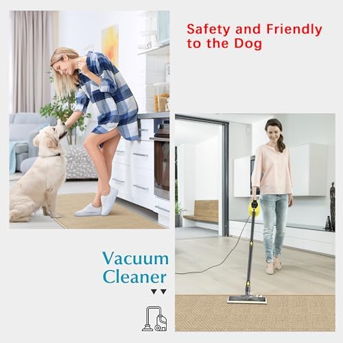 8FT Laundry Rug Runner Mat Non Slip, Rubber Backed Kitchen Sink Rug Carpet Mat, Absorbent Hall Floor Runner Rug, Beige - Image 5