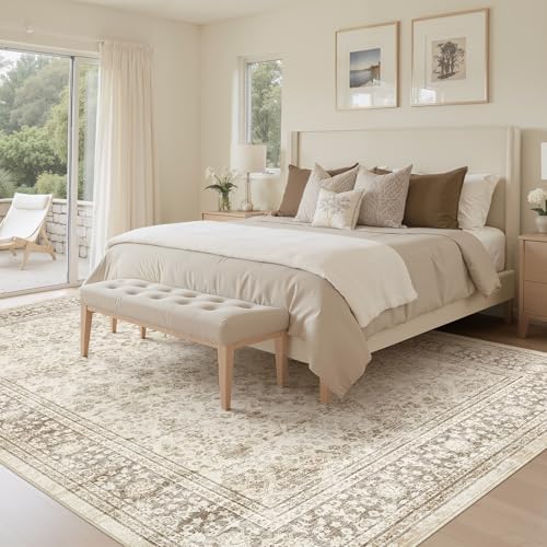 5' x 8' Living Room Area Rug Brown - Image 4