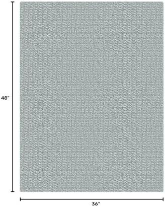 EARTHALL Washable Entryway Rug, Non Slip Doormat, 3x4 Ft, Turquoise/Gray - Image 2