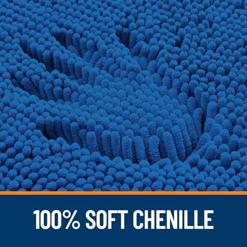 OLANLY Large Bathroom Rugs 59x35, Extra Soft Absorbent Chenille Bath Rugs - Image 3
