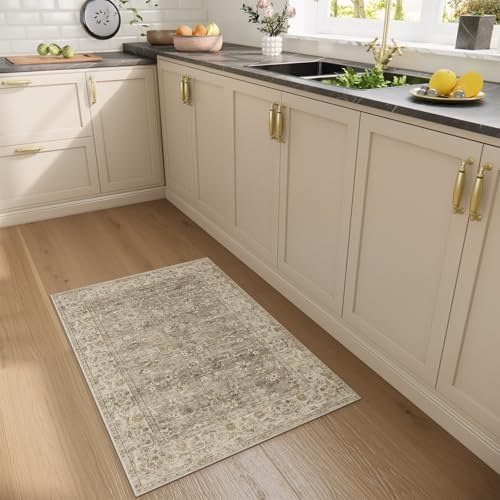 Washable Entryway Small Area Rugs: Door Mat Indoor Entrance 2x3 Boho Rug Stain Resistant Non-Slip Rubber Backing Soft Carpet for Kitchen Front Door Indoor Entrance Entry Bedroom Kids Room - Image 6