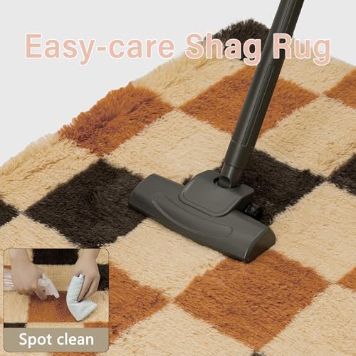 PureCozy Soft Shag Rug 6x9 for Living Room High Pile Non-Slip Fluffy Carpet - Image 3