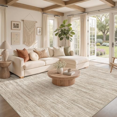 Nakagishi Boho 10x14 Area Rug Living Room Rugs Machine Washable Dark Brown - Image 2