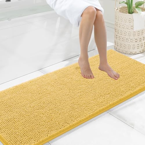 Smiry Bathroom Rugs 59X20, Luxury Chenille Extra Soft Absorbent Bath Mat by Smiry