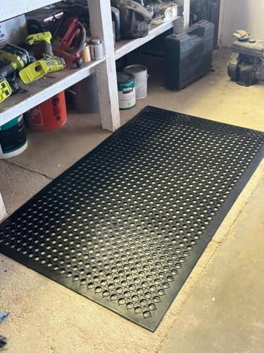 Uniboho Commercial Heavy Duty Rubber Floor Mat for Outside Non Slip 20 x 31 - Image 7