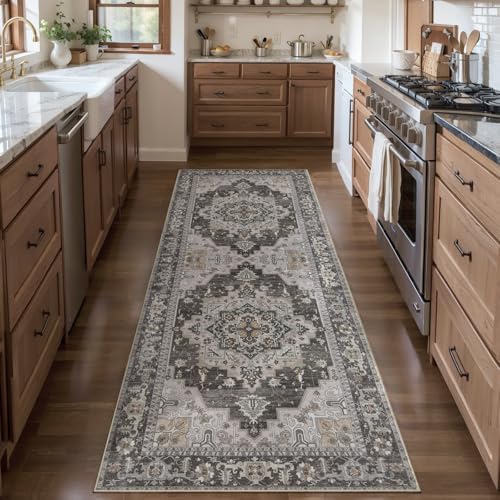 Tangsoo 2x6 Washable Runner Rug for Hallways, Vintage Non Slip Rug Runners by Tangsoo