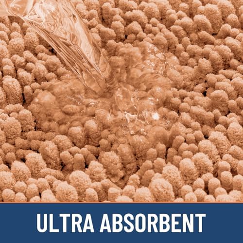 Smiry Bathroom Rugs 24X16, Extra Soft Rubber Backing Chenille Bath Mats - Image 5