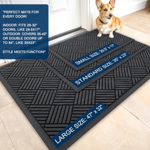 OLANLY Front Door Mat Outside Entrance 71x47, Waterproof Heavy-Duty Doormat - Image 2