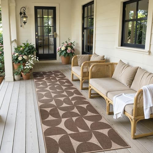 Lahome Semi Circle Easy Jute Non Slip Kitchen Runner, 2x8 Hallway Runner - Image 7