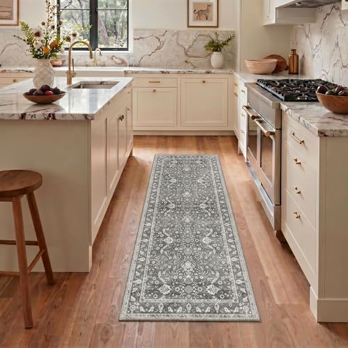 Bavni 8X10 Living Room Area Rug, Boho Floral Washable Non Slip - Image 5