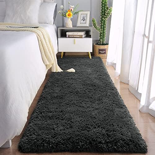 Chicrug Soft Runner Rug for Bedroom Living Room Plush Fluffy Rug 2x3 - Image 5