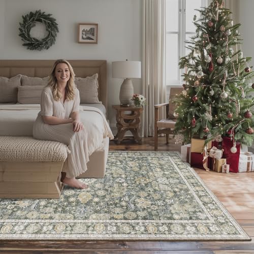 Machine Washable Rugs for Living Room: 6x9 Area Rugs for Bedroom - Image 3