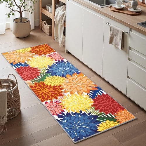 Outdoor Rug Waterproof, Washable Patio Runner Rug for Deck, 2x6, Colorful - Image 2