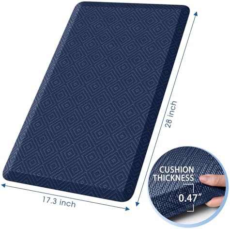 Anti-Fatigue Kitchen Mats for Floor Standing and Comfort Desk Mats 17"x28" - Image 2