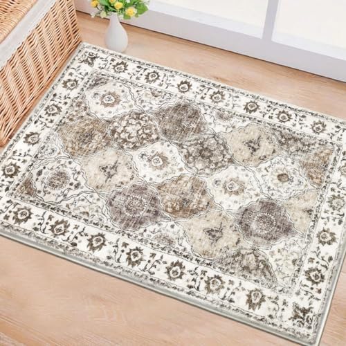 HEBE Indoor Door Mat 2'x3', Washable Welcome Mat for Front Door Entrance - Image 6