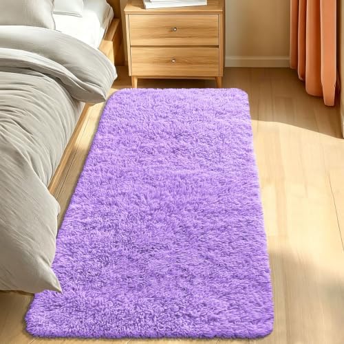 Smiry Area Rugs for Living Room Bedroom 2x6 ft, Fluffy Washable Carpet by Smiry