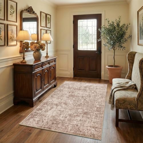 Homemate Washable Rug 3x5 Area Rugs - Vintage Rugs for Living Room by Homemate