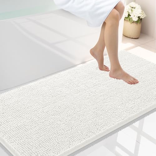 Smiry Bathroom Rugs 40X24, Luxury Chenille Extra Soft Absorbent Bath Mat by Smiry
