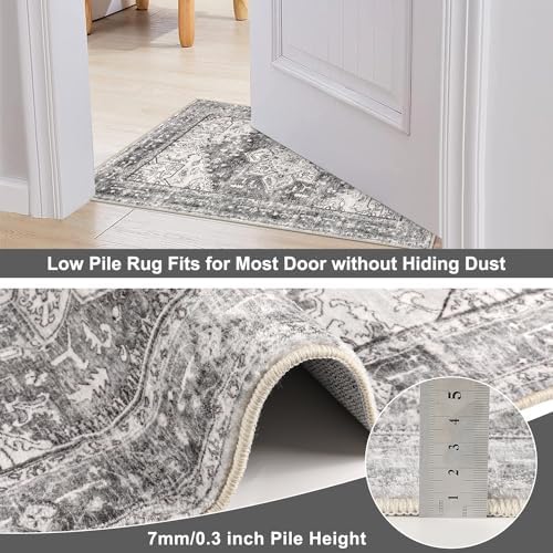 Yamaziot Washable Area Rug, 2x3 Small Boho Vintage Entryway Non-Slip Rug - Image 5