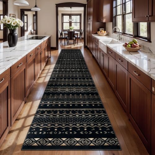 SERISSA 2x14 Washable Non-Slip Boho Runner Rug for Hallway - Image 2