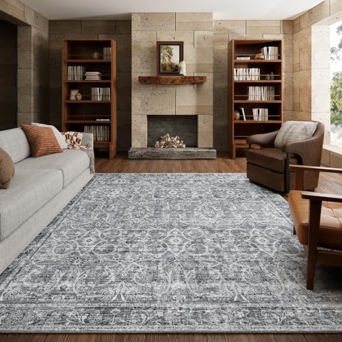 Machine Washable Rugs for Living Room: 8x10 Area Rugs for Bedroom by NoiFamo