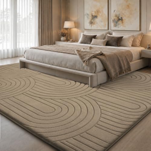 Sour Lemon Area Rugs 9x12 Living Room Bedroom, Large Carpet Rug Khaki - Image 5
